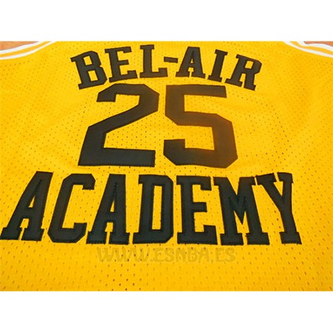 Camiseta Pelicula Bel-Air Academy Banks #25 Amarillo